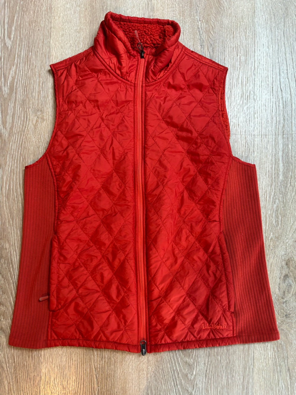LL Bean Women’s Red Quilted Vest